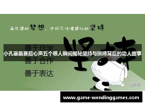 小孔塞桑赛后心声五个感人瞬间揭秘坚持与拼搏背后的动人故事