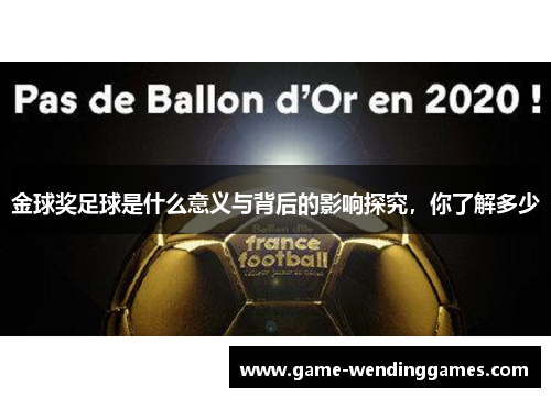 金球奖足球是什么意义与背后的影响探究，你了解多少